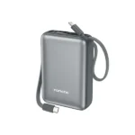 PX116 20000mAh Mini Power Bank with 2 Built-in Cables (22.5W)